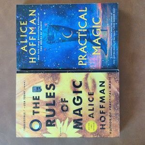 Practical Magic & The Rules of Magic by Alice Hoffman book bundle
